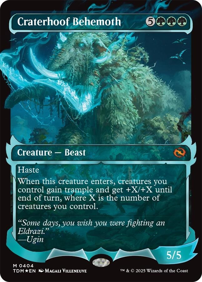 Image for Craterhoof Behemoth (Showcase) (Tarkir: Dragonstorm) (404) - Magic: The Gathering