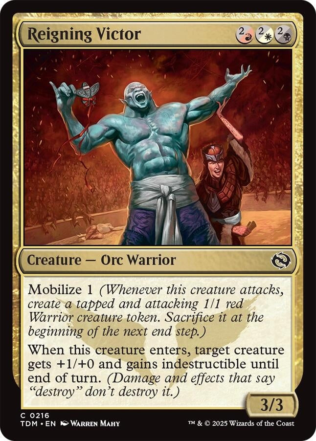 Image for Reigning Victor (Tarkir: Dragonstorm) (216) - Magic: The Gathering