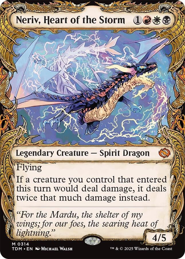 Image for Neriv, Heart of the Storm (Showcase) (Tarkir: Dragonstorm) (314) - Magic: The Gathering