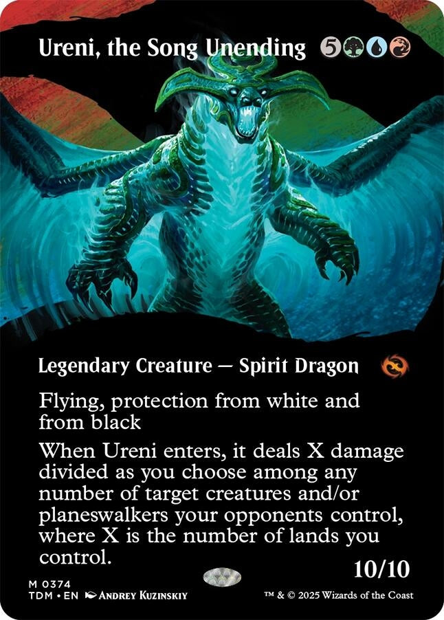Image for Ureni, the Song Unending (Borderless) (Tarkir: Dragonstorm) (374) - Magic: The Gathering