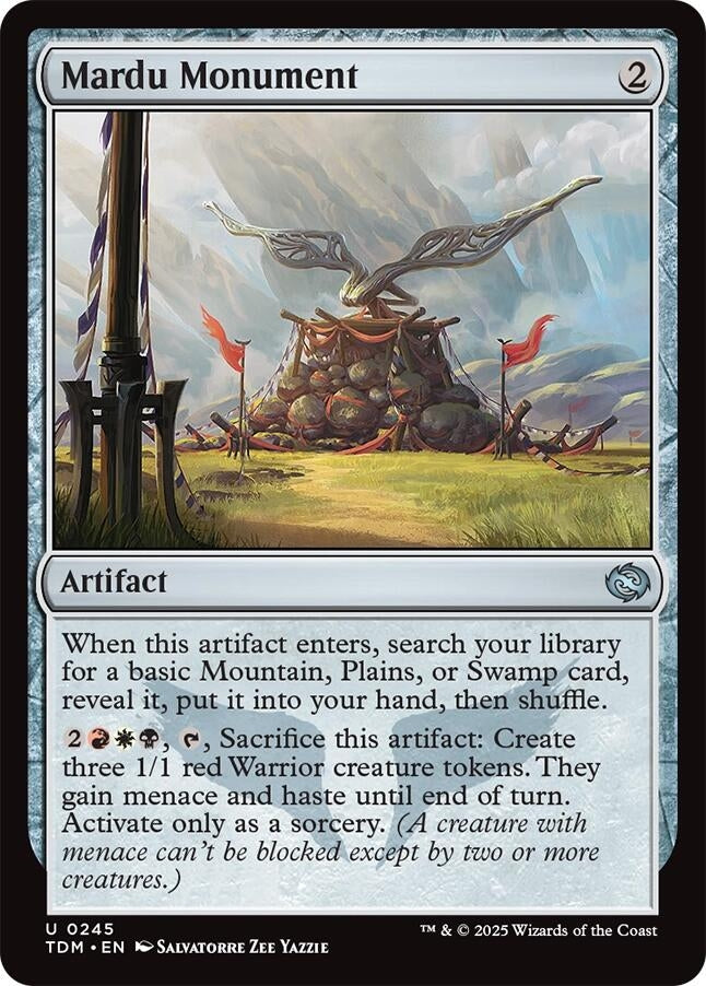 Image for Mardu Monument (Tarkir: Dragonstorm) (245) - Magic: The Gathering