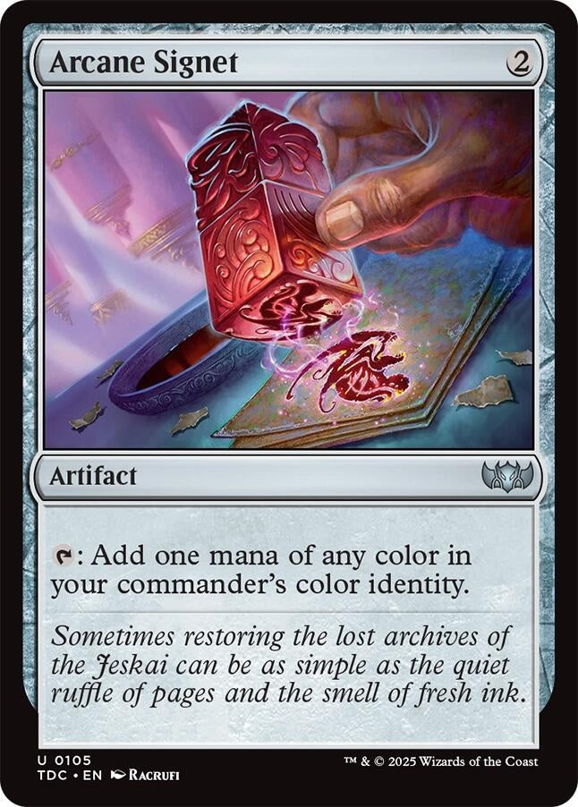 Image for Arcane Signet (Commander: Tarkir: Dragonstorm) (105) - Magic: The Gathering
