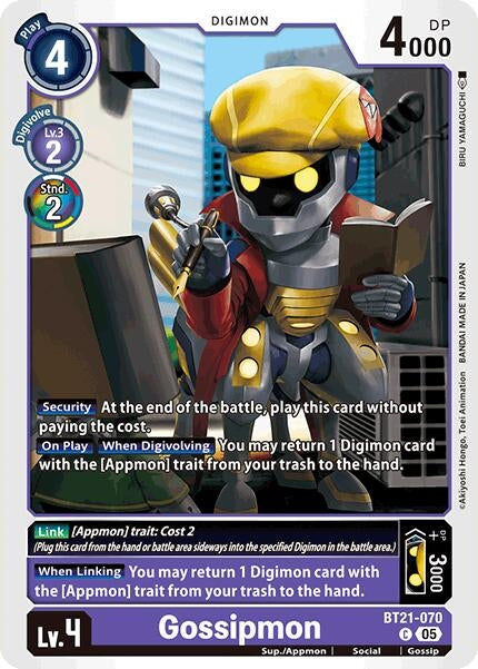 Image for Gossipmon (BT21) (BT21-070 C) - Digimon Card Game