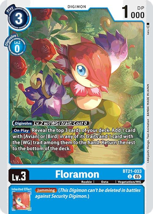 Image for Floramon (BT21) (BT21-033 U) - Digimon Card Game
