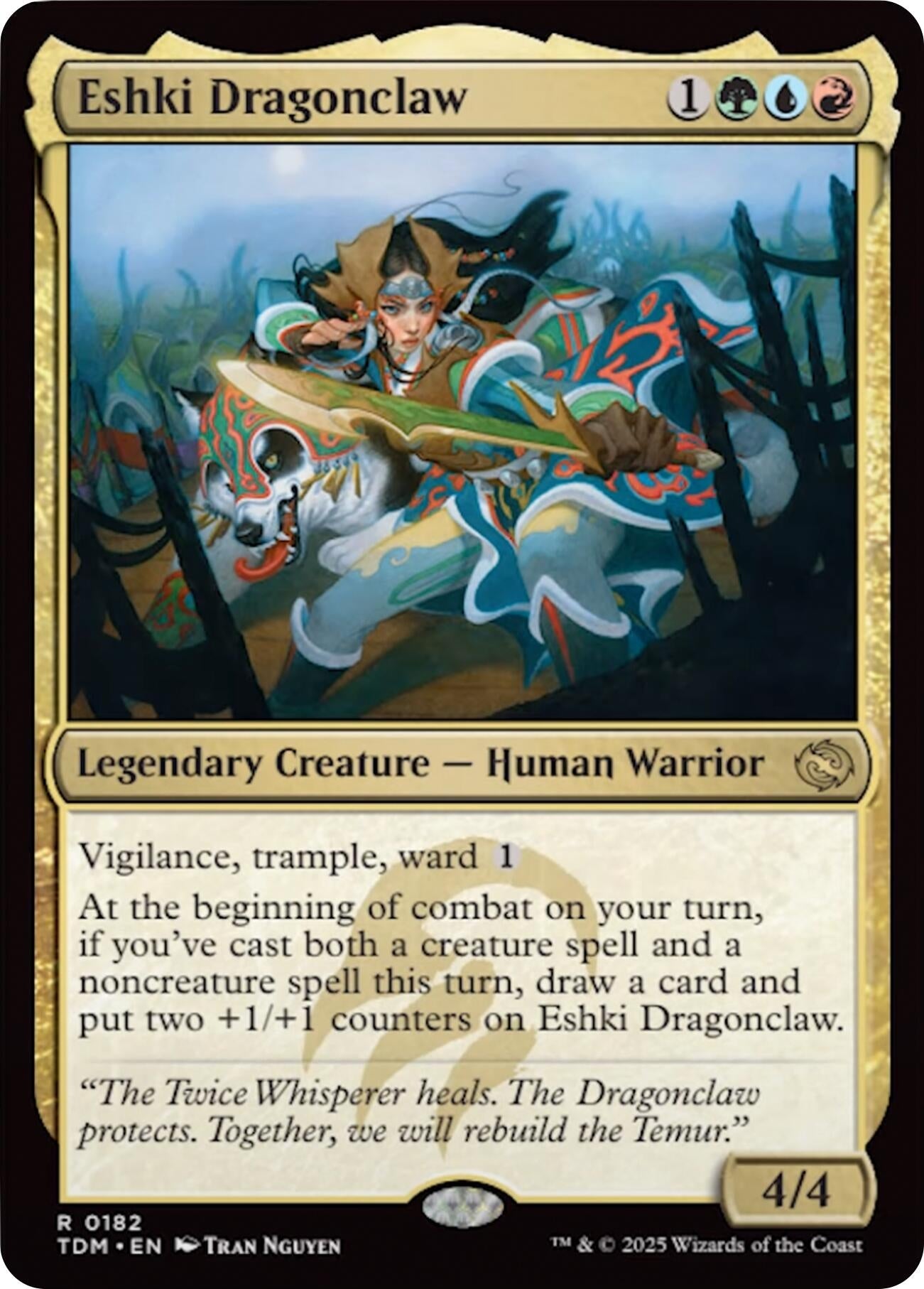 Image for Eshki Dragonclaw (Tarkir: Dragonstorm) (182) - Magic: The Gathering