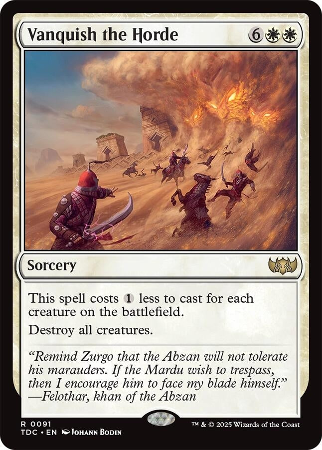 Image for Vanquish the Horde (Commander: Tarkir: Dragonstorm) (91) - Magic: The Gathering