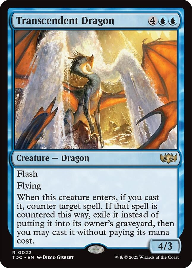 Image for Transcendent Dragon (Commander: Tarkir: Dragonstorm) (22) - Magic: The Gathering