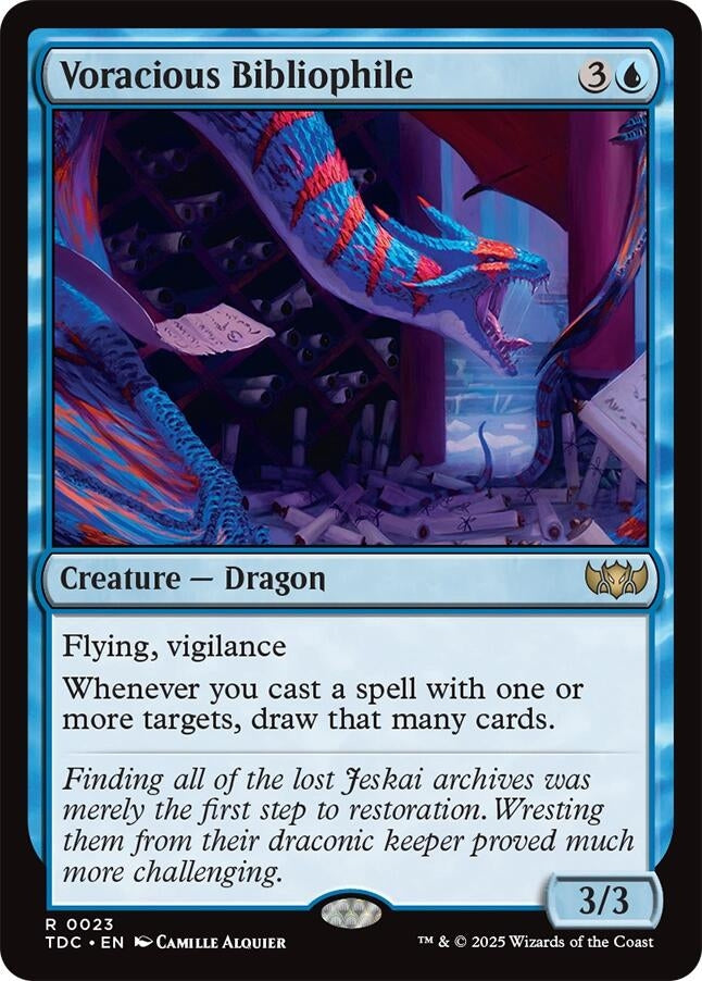 Image for Voracious Bibliophile (Commander: Tarkir: Dragonstorm) (23) - Magic: The Gathering