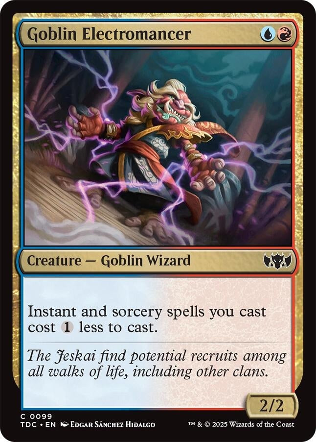 Image for Goblin Electromancer (Commander: Tarkir: Dragonstorm) (99) - Magic: The Gathering