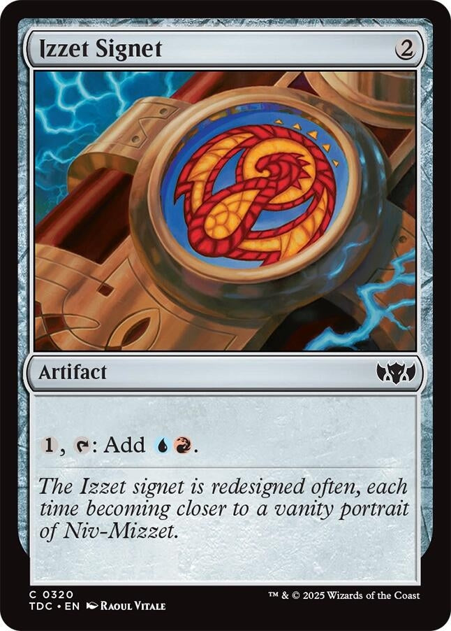 Image for Izzet Signet (Commander: Tarkir: Dragonstorm) (320) - Magic: The Gathering