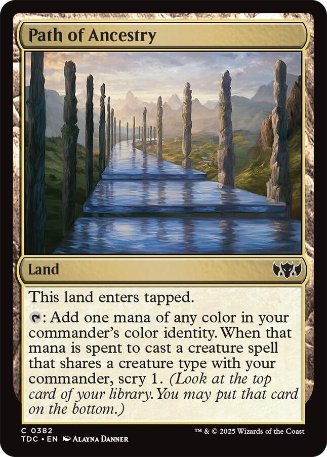 Image for Path of Ancestry (Commander: Tarkir: Dragonstorm) (382) - Magic: The Gathering