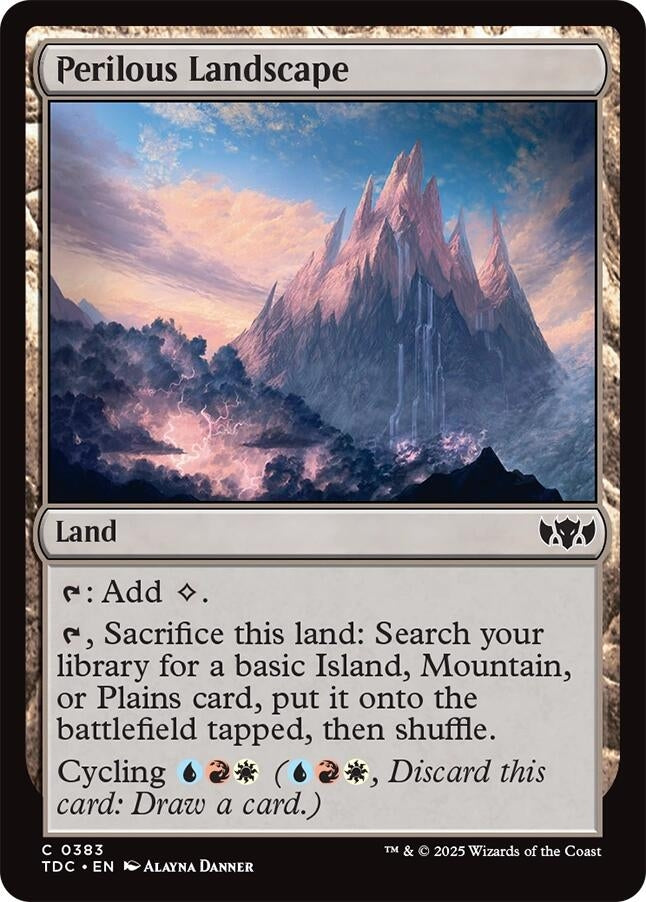 Image for Perilous Landscape (Commander: Tarkir: Dragonstorm) (383) - Magic: The Gathering