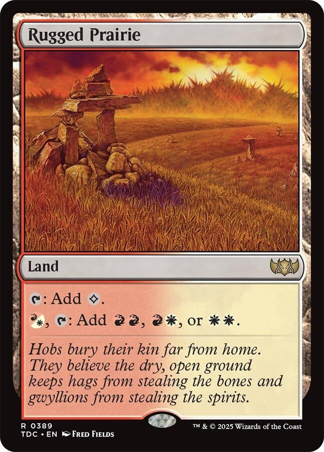 Image for Rugged Prairie (Commander: Tarkir: Dragonstorm) (389) - Magic: The Gathering