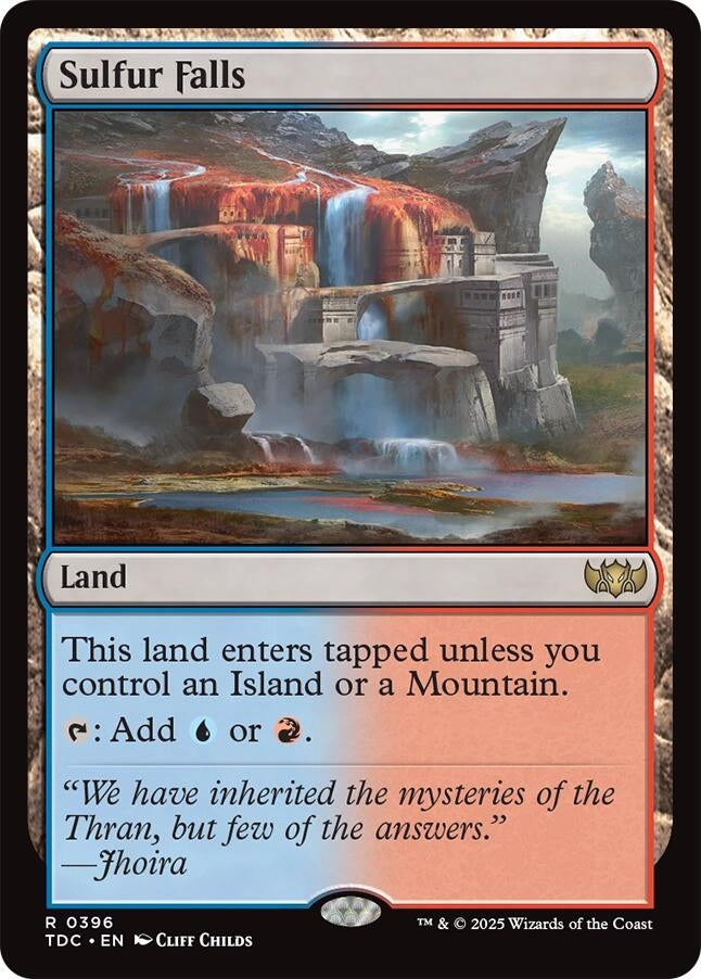 Image for Sulfur Falls (Commander: Tarkir: Dragonstorm) (396) - Magic: The Gathering