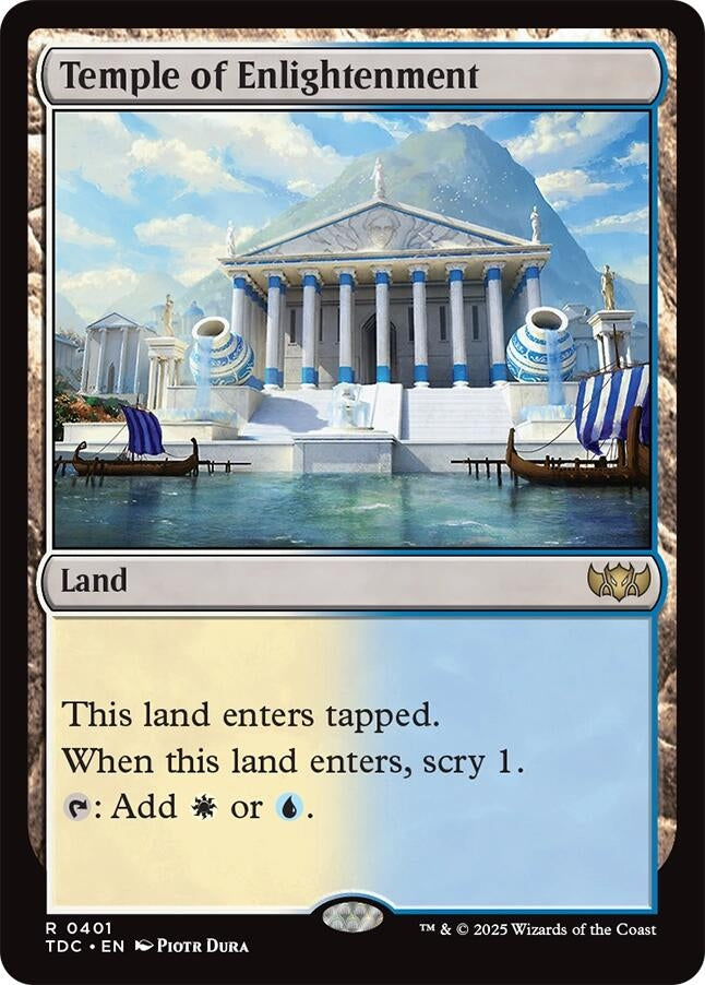 Image for Temple of Enlightenment (Commander: Tarkir: Dragonstorm) (401) - Magic: The Gathering