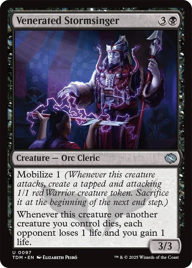 Image for Venerated Stormsinger (Tarkir: Dragonstorm) (97) - Magic: The Gathering