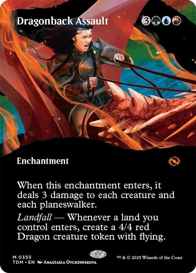 Image for Dragonback Assault (Borderless) (Tarkir: Dragonstorm) (355) - Magic: The Gathering