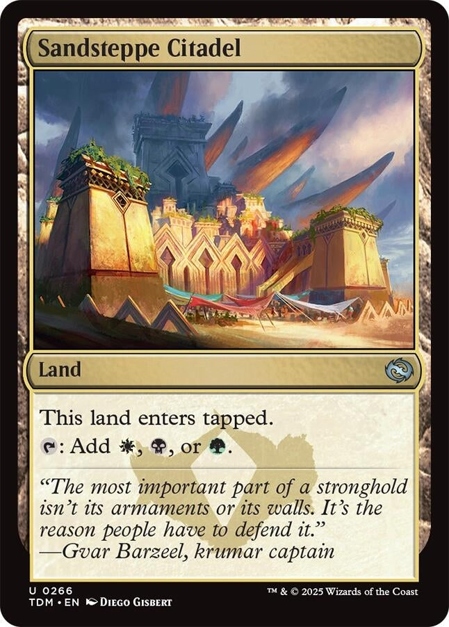 Image for Sandsteppe Citadel (Tarkir: Dragonstorm) (266) - Magic: The Gathering
