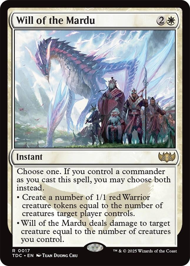 Image for Will of the Mardu (Commander: Tarkir: Dragonstorm) (17) - Magic: The Gathering