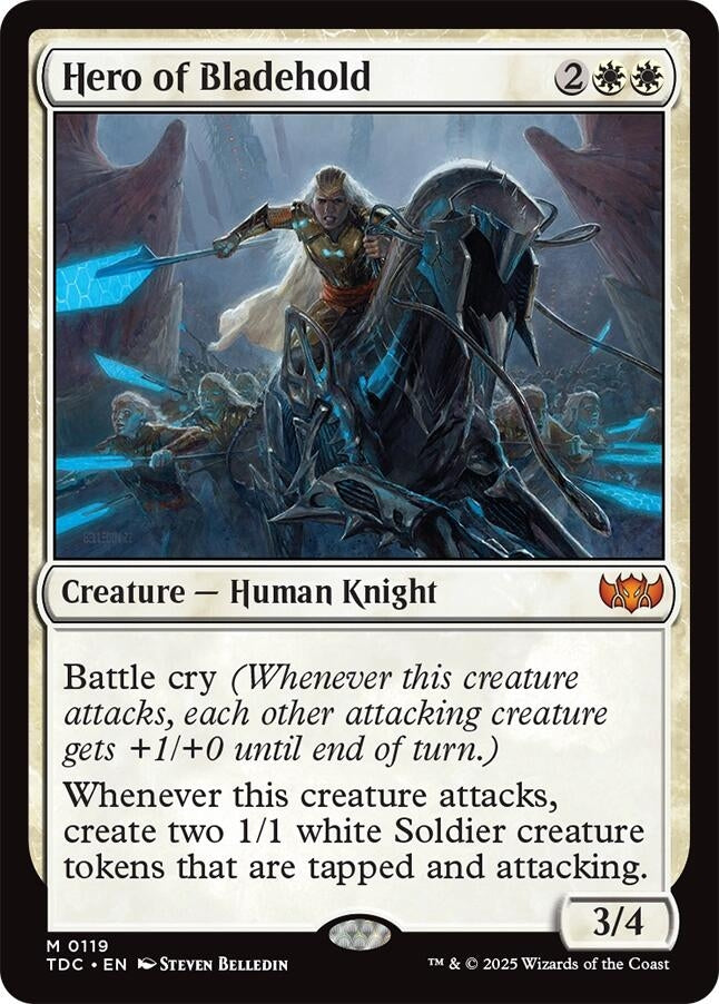 Image for Hero of Bladehold (Commander: Tarkir: Dragonstorm) (119) - Magic: The Gathering