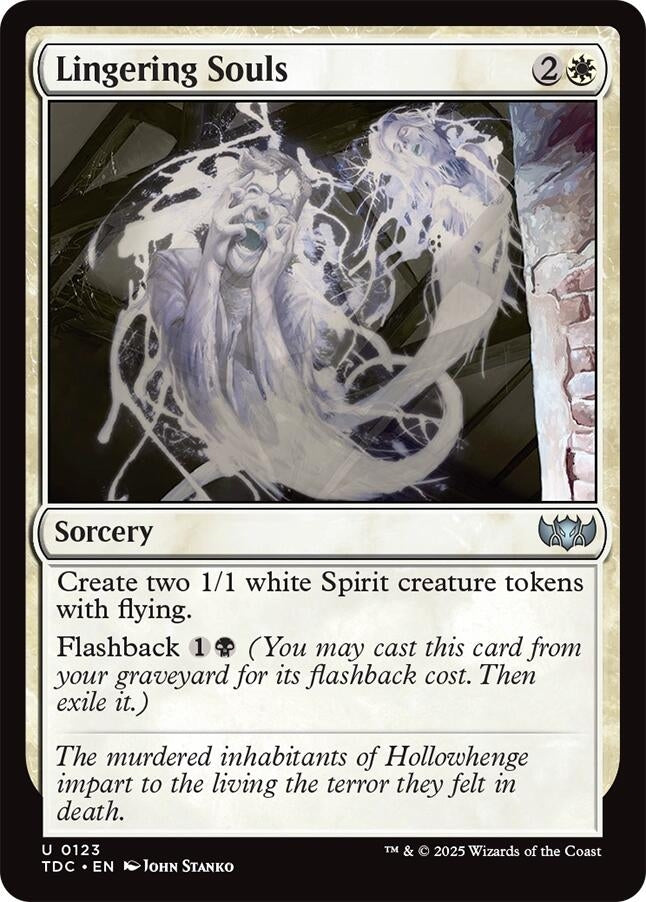 Image for Lingering Souls (Commander: Tarkir: Dragonstorm) (123) - Magic: The Gathering