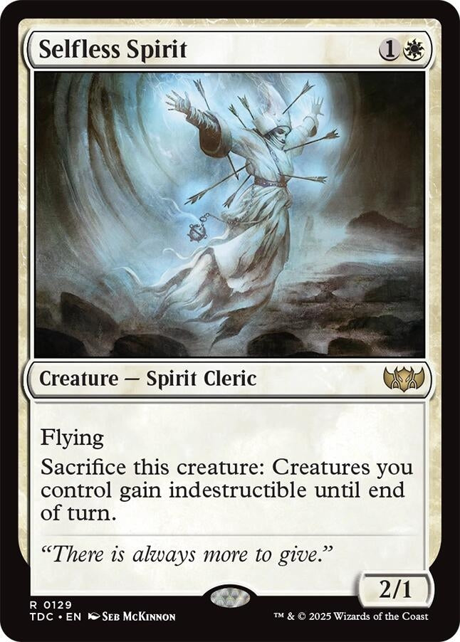 Image for Selfless Spirit (Commander: Tarkir: Dragonstorm) (129) - Magic: The Gathering