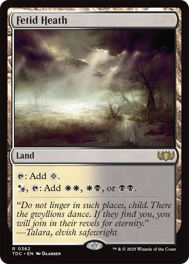 Image for Fetid Heath (Commander: Tarkir: Dragonstorm) (362) - Magic: The Gathering