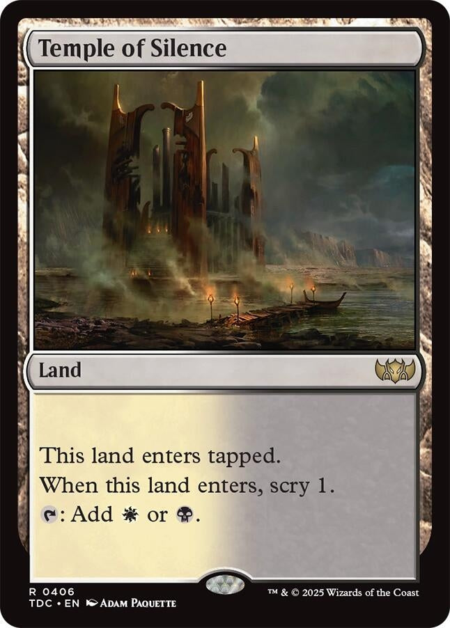 Image for Temple of Silence (Commander: Tarkir: Dragonstorm) (406) - Magic: The Gathering