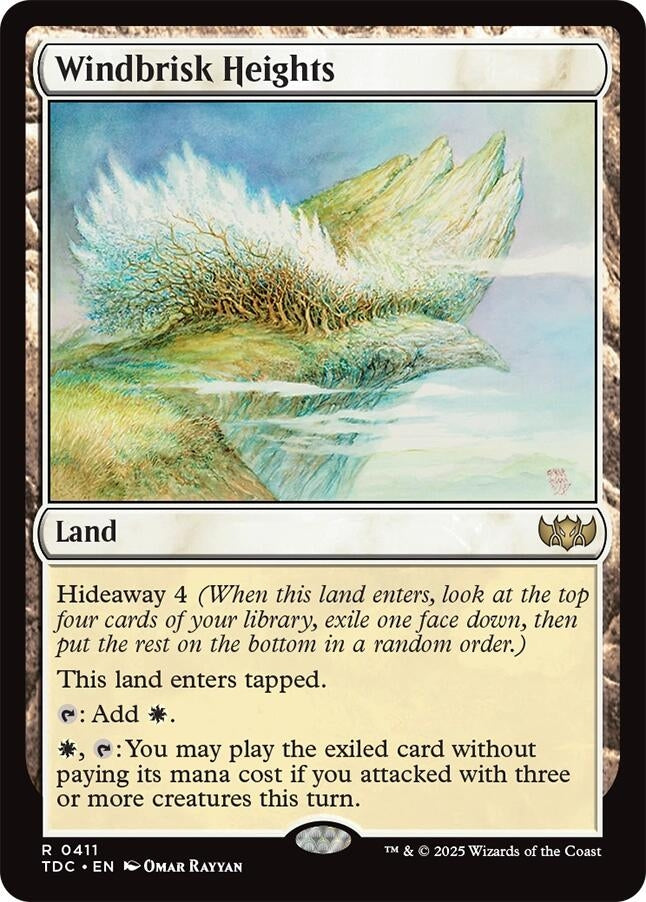 Image for Windbrisk Heights (Commander: Tarkir: Dragonstorm) (411) - Magic: The Gathering