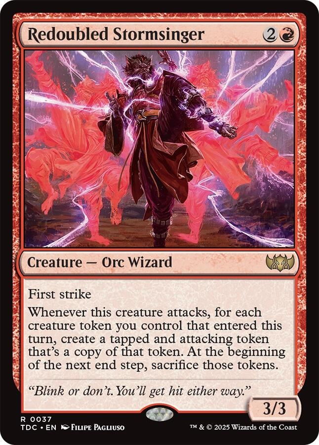 Image for Redoubled Stormsinger (Commander: Tarkir: Dragonstorm) (37) - Magic: The Gathering