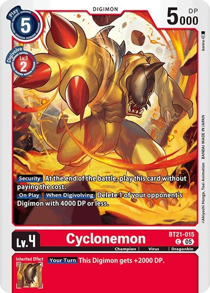 Image for Cyclonemon (BT21) (BT21-015 C) - Digimon Card Game