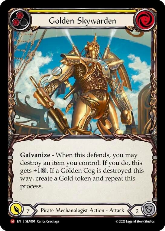 Image for Golden Skywarden (High Seas) (SEA004) - Flesh and Blood TCG