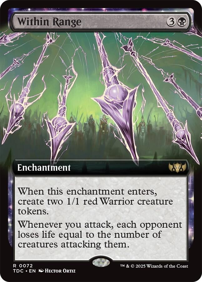 Image for Within Range (Extended Art) (Commander: Tarkir: Dragonstorm) (72) - Magic: The Gathering