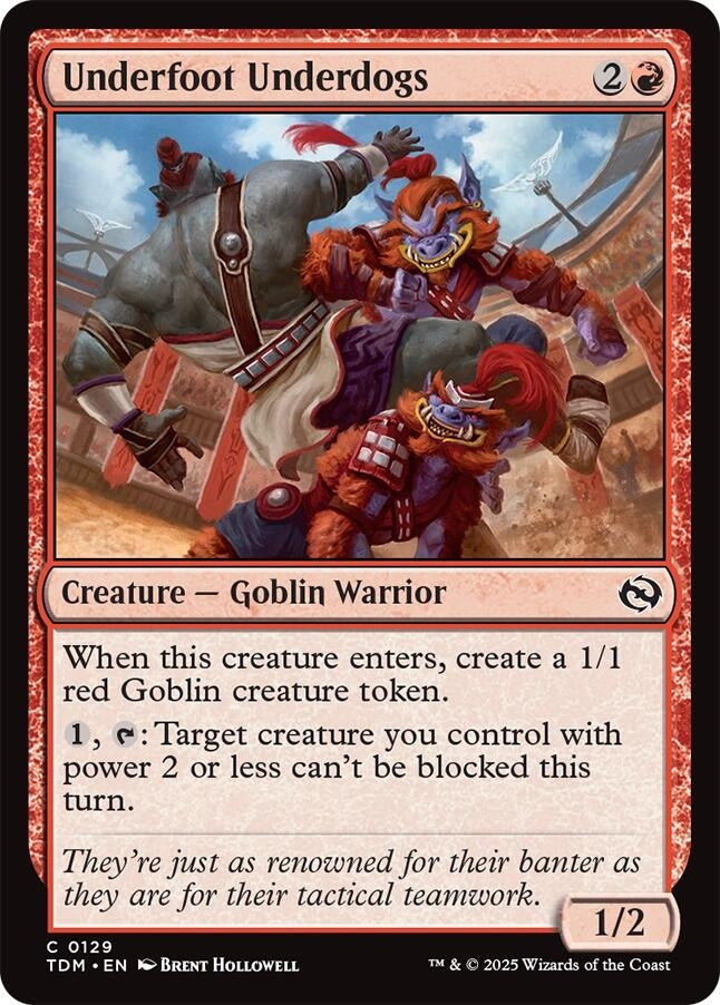 Image for Underfoot Underdogs (Tarkir: Dragonstorm) (129) - Magic: The Gathering