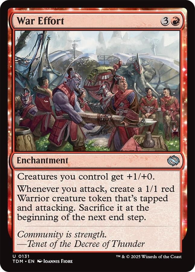 Image for War Effort (Tarkir: Dragonstorm) (131) - Magic: The Gathering