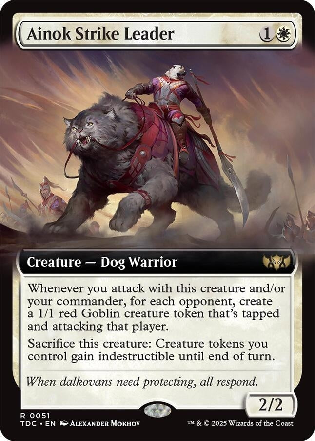 Image for Ainok Strike Leader (Extended Art) (Commander: Tarkir: Dragonstorm) (51) - Magic: The Gathering