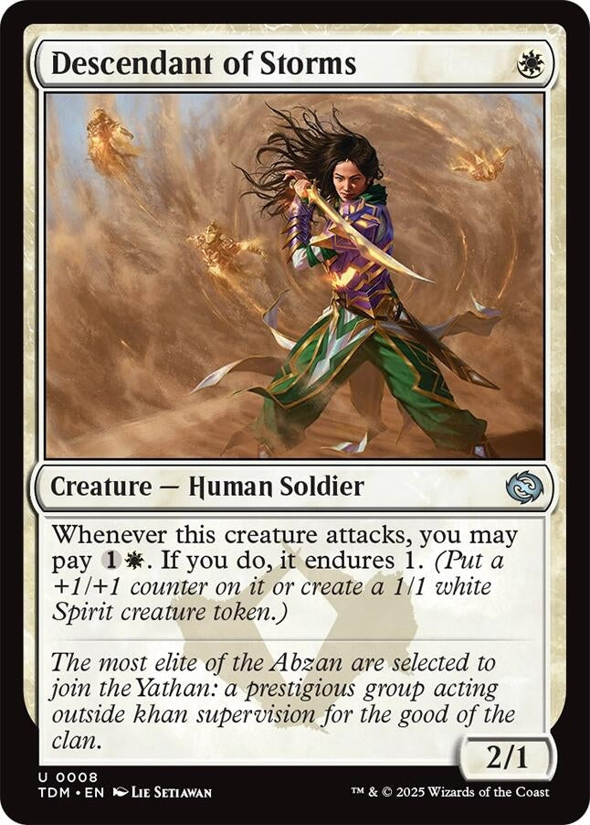 Image for Descendant of Storms (Tarkir: Dragonstorm) (8) - Magic: The Gathering