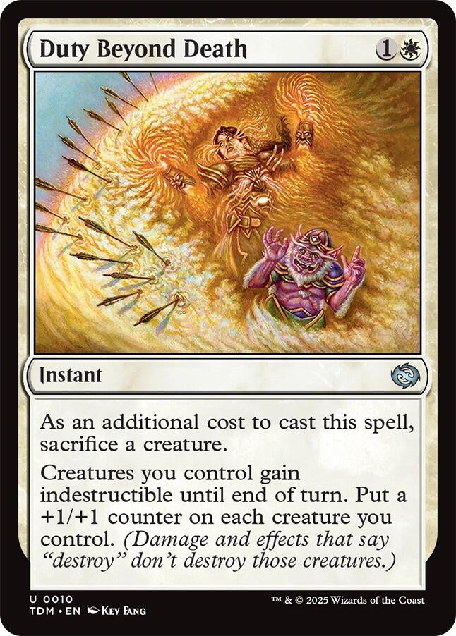 Image for Duty Beyond Death (Tarkir: Dragonstorm) (10) - Magic: The Gathering