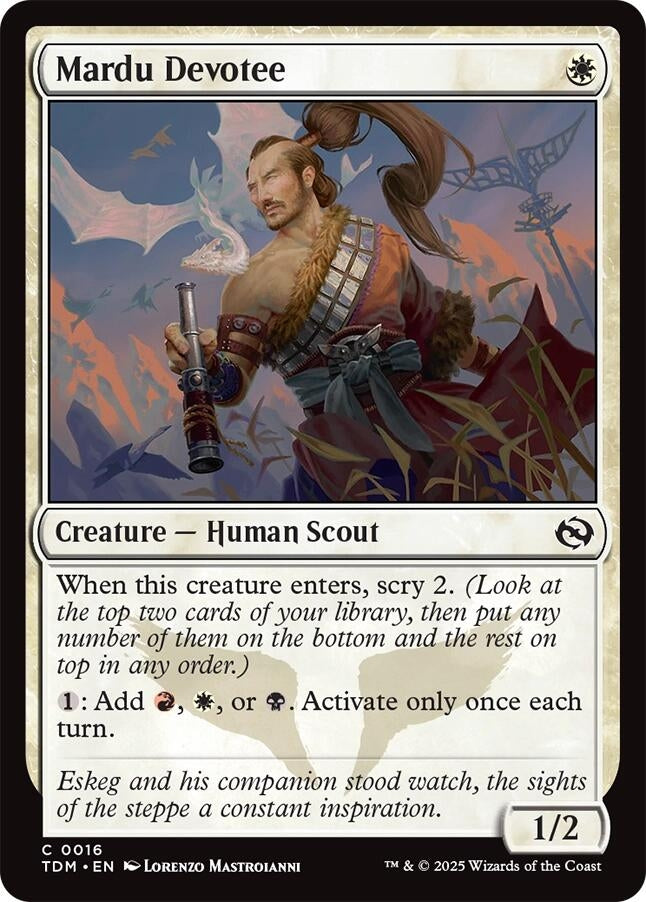 Image for Mardu Devotee (Tarkir: Dragonstorm) (16) - Magic: The Gathering