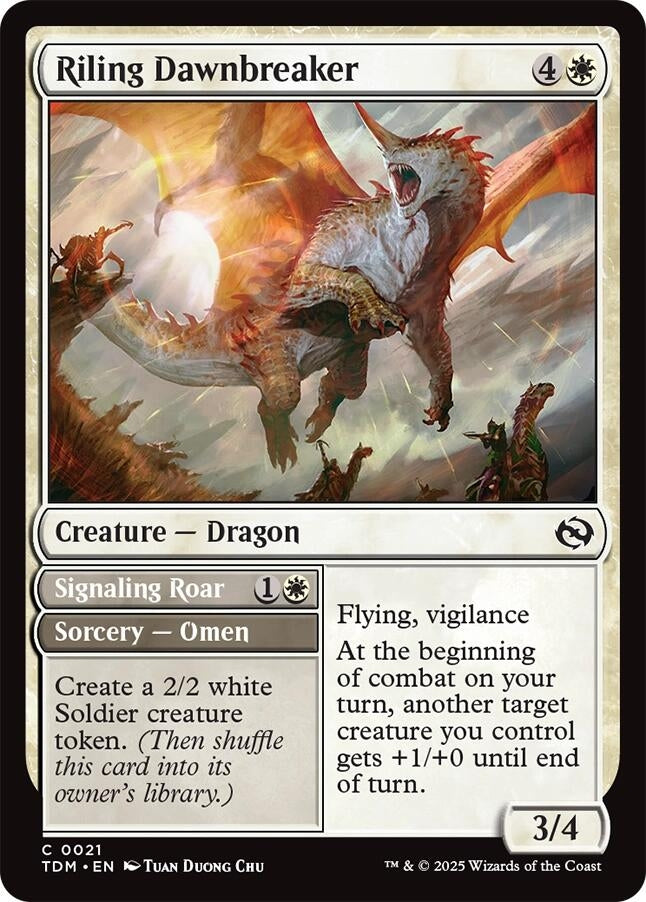 Image for Riling Dawnbreaker (Tarkir: Dragonstorm) (21) - Magic: The Gathering