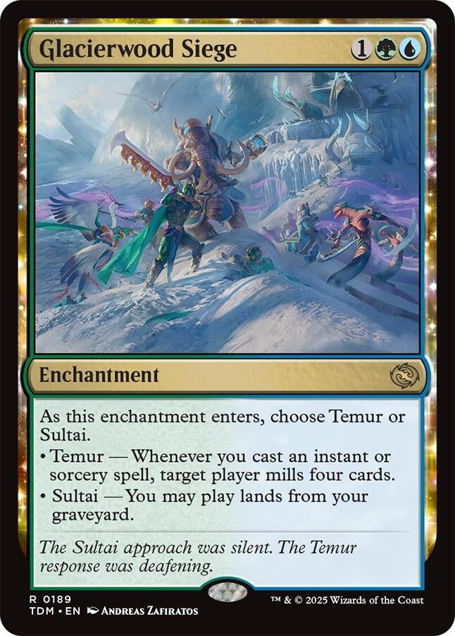 Image for Glacierwood Siege (Tarkir: Dragonstorm) (189) - Magic: The Gathering