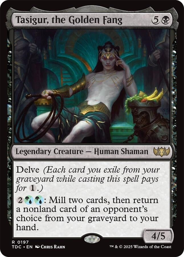 Image for Tasigur, the Golden Fang (Commander: Tarkir: Dragonstorm) (197) - Magic: The Gathering