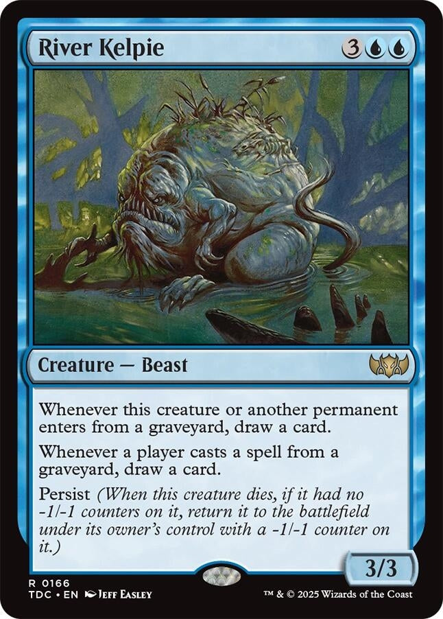 Image for River Kelpie (Commander: Tarkir: Dragonstorm) (166) - Magic: The Gathering