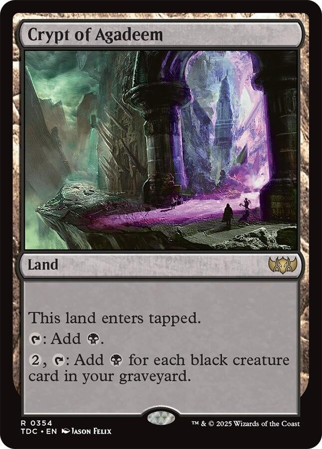 Image for Crypt of Agadeem (Commander: Tarkir: Dragonstorm) (354) - Magic: The Gathering
