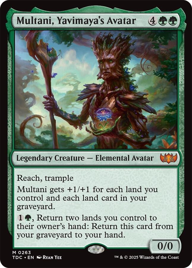 Image for Multani, Yavimaya's Avatar (Commander: Tarkir: Dragonstorm) (263) - Magic: The Gathering