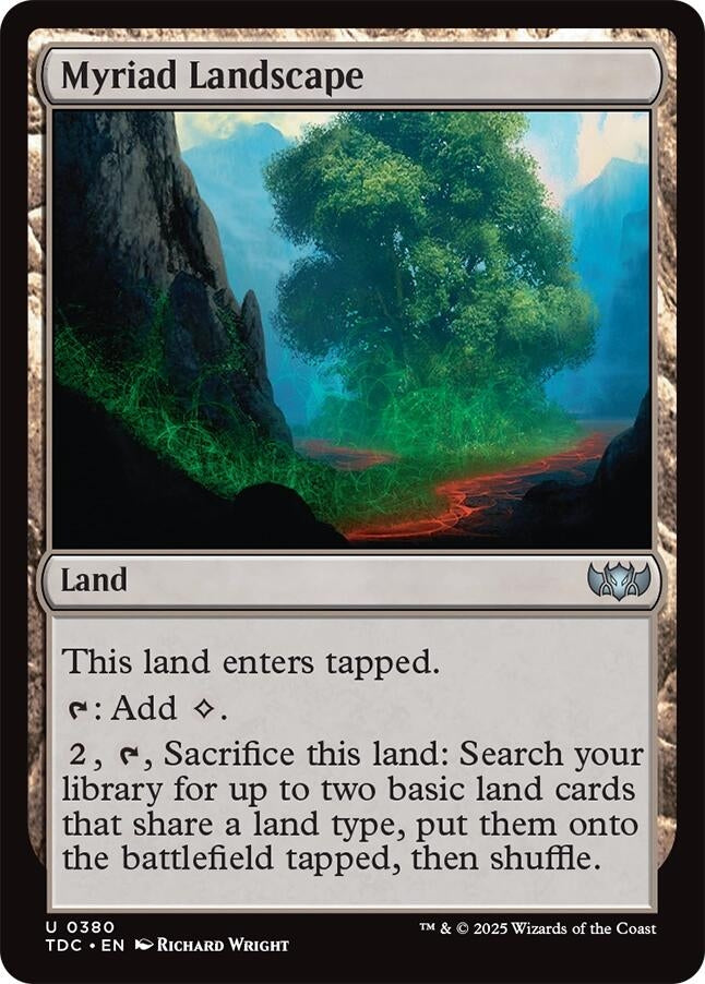 Image for Myriad Landscape (Commander: Tarkir: Dragonstorm) (380) - Magic: The Gathering