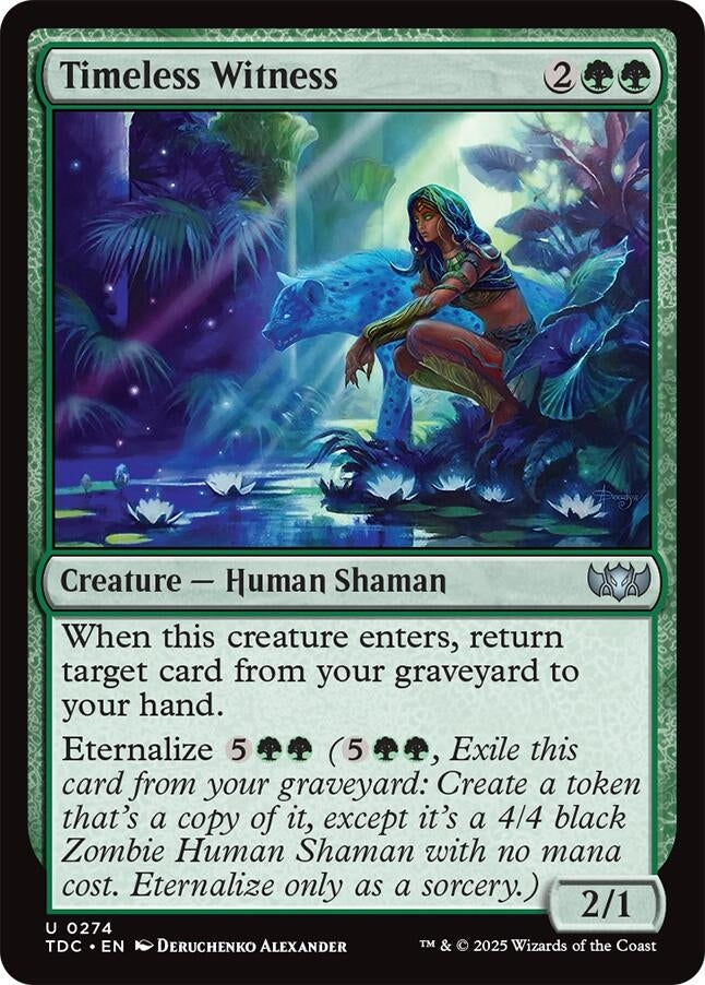 Image for Timeless Witness (Commander: Tarkir: Dragonstorm) (274) - Magic: The Gathering