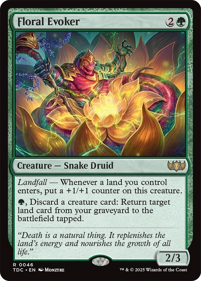 Image for Floral Evoker (Commander: Tarkir: Dragonstorm) (46) - Magic: The Gathering