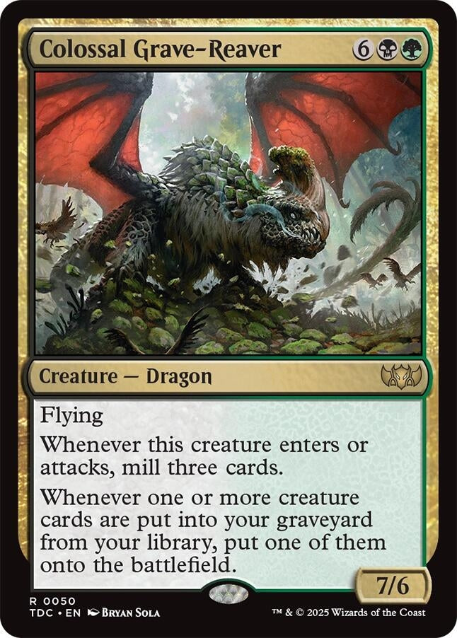 Image for Colossal Grave-Reaver (Commander: Tarkir: Dragonstorm) (50) - Magic: The Gathering