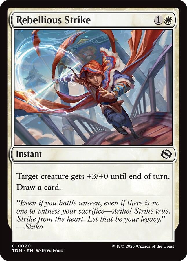 Image for Rebellious Strike (Tarkir: Dragonstorm) (20) - Magic: The Gathering